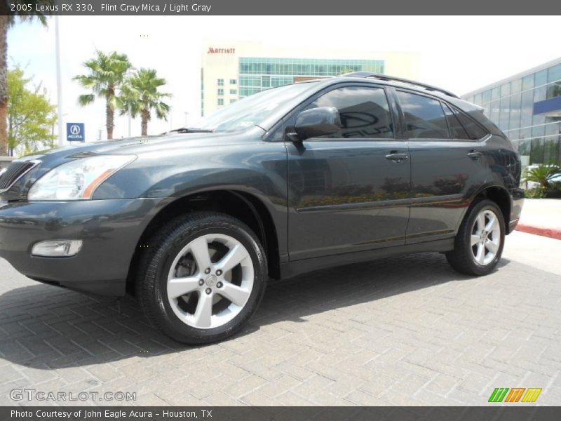 Flint Gray Mica / Light Gray 2005 Lexus RX 330