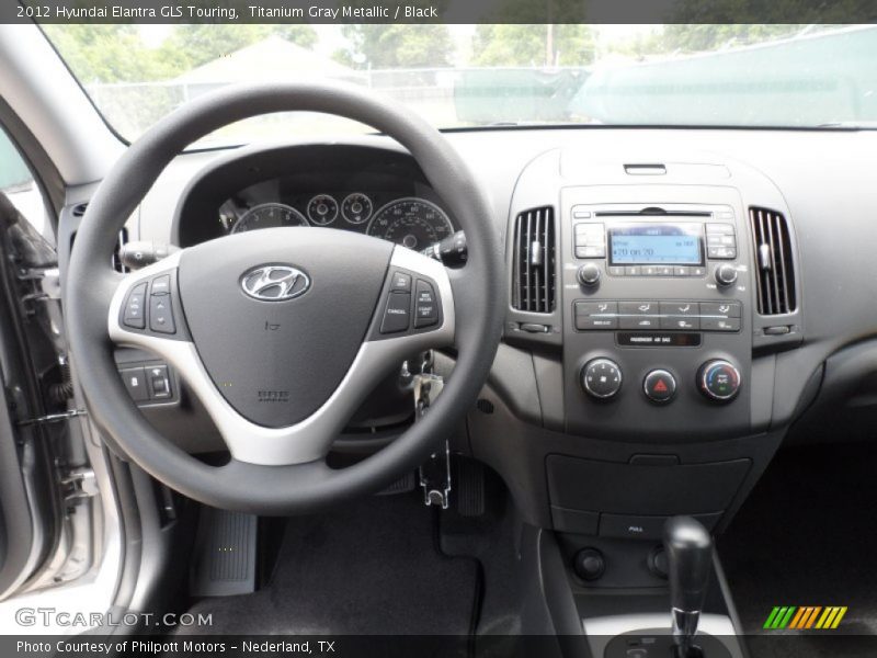 Titanium Gray Metallic / Black 2012 Hyundai Elantra GLS Touring