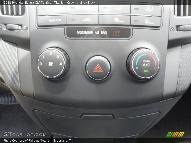 Titanium Gray Metallic / Black 2012 Hyundai Elantra GLS Touring