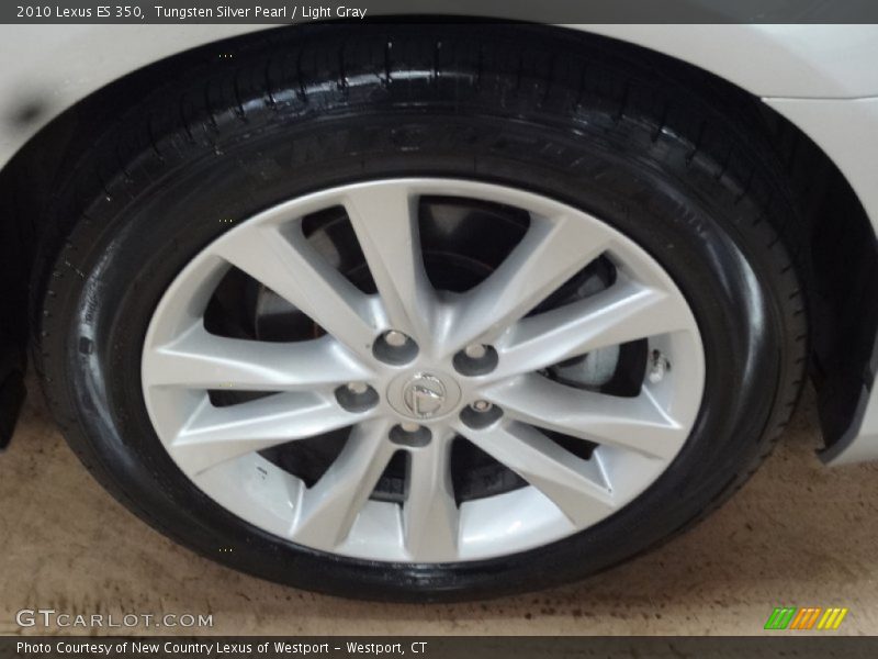 Tungsten Silver Pearl / Light Gray 2010 Lexus ES 350