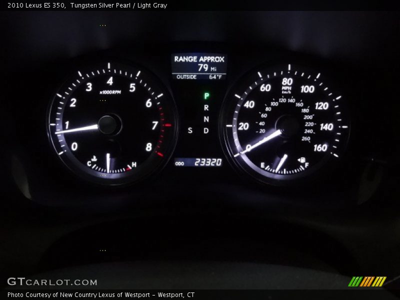 Tungsten Silver Pearl / Light Gray 2010 Lexus ES 350