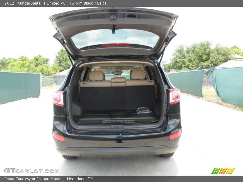Twilight Black / Beige 2012 Hyundai Santa Fe Limited V6