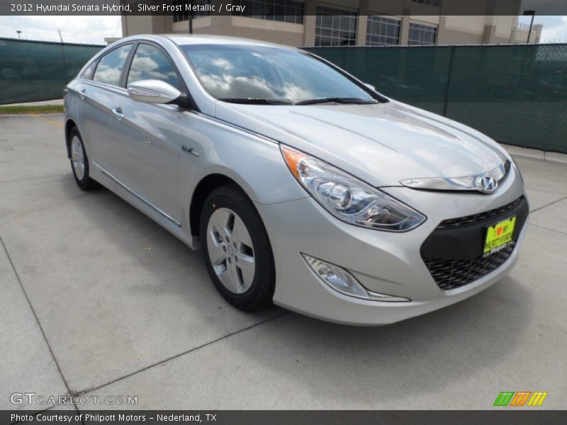 Silver Frost Metallic / Gray 2012 Hyundai Sonata Hybrid