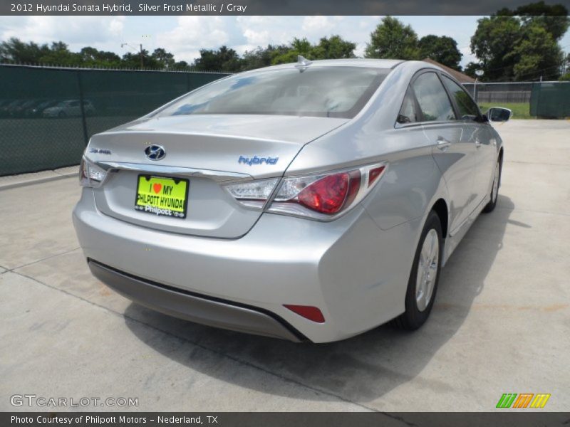 Silver Frost Metallic / Gray 2012 Hyundai Sonata Hybrid
