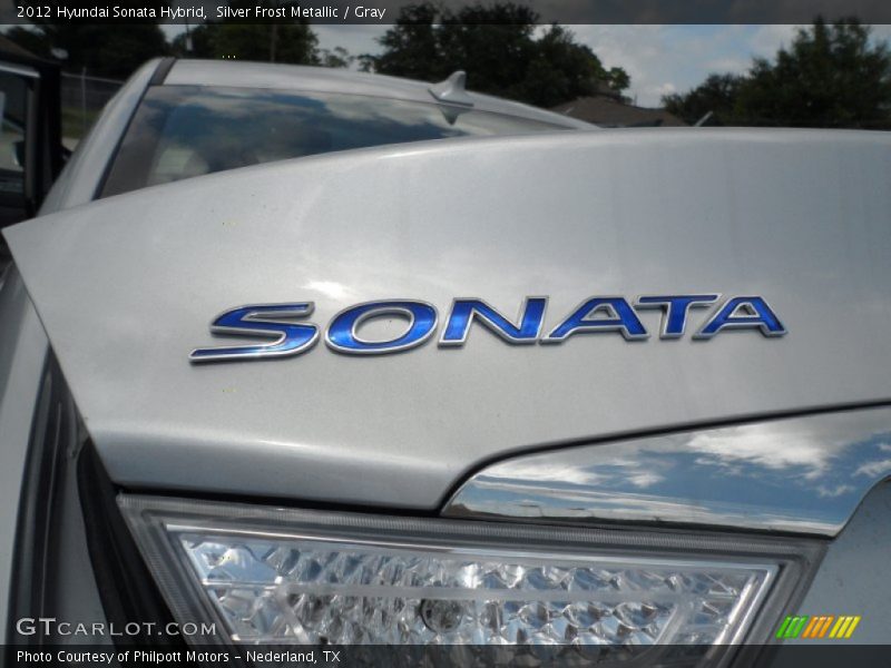 Silver Frost Metallic / Gray 2012 Hyundai Sonata Hybrid