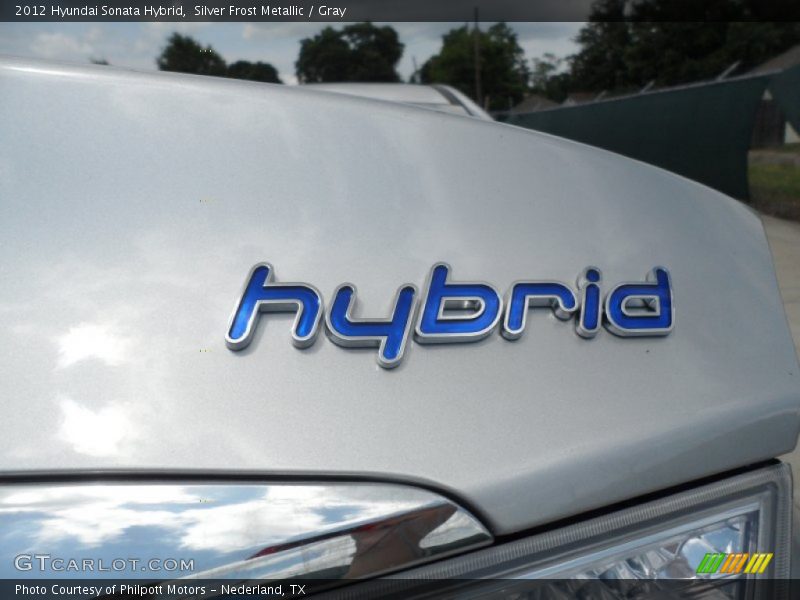 Silver Frost Metallic / Gray 2012 Hyundai Sonata Hybrid