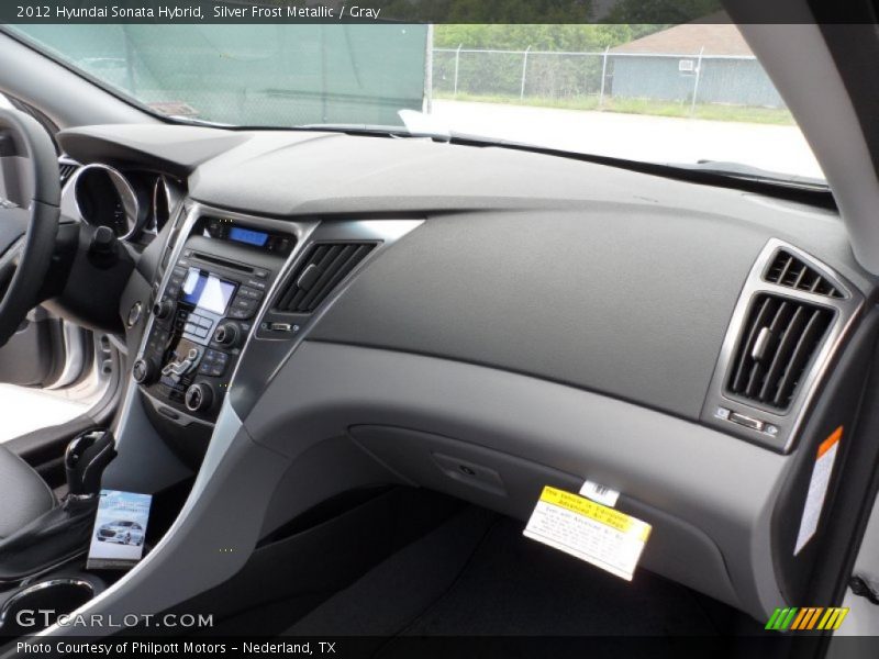 Silver Frost Metallic / Gray 2012 Hyundai Sonata Hybrid