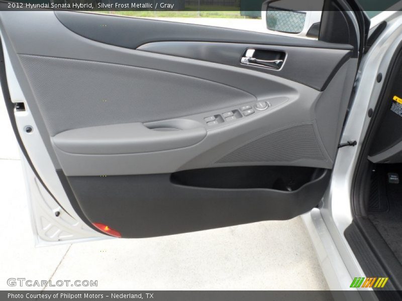Silver Frost Metallic / Gray 2012 Hyundai Sonata Hybrid