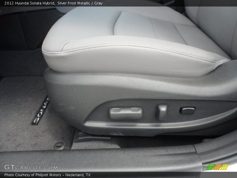 Silver Frost Metallic / Gray 2012 Hyundai Sonata Hybrid