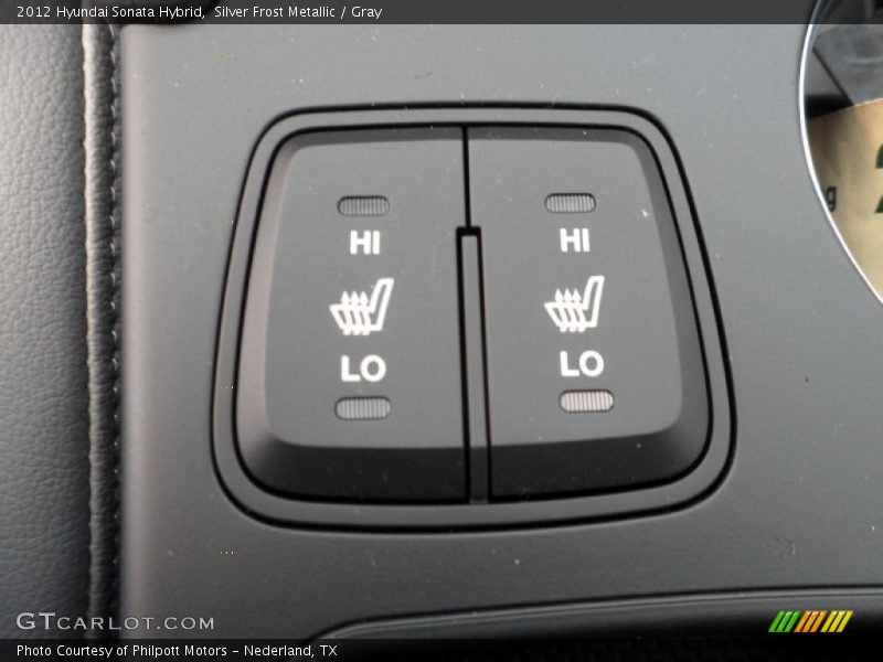 Silver Frost Metallic / Gray 2012 Hyundai Sonata Hybrid