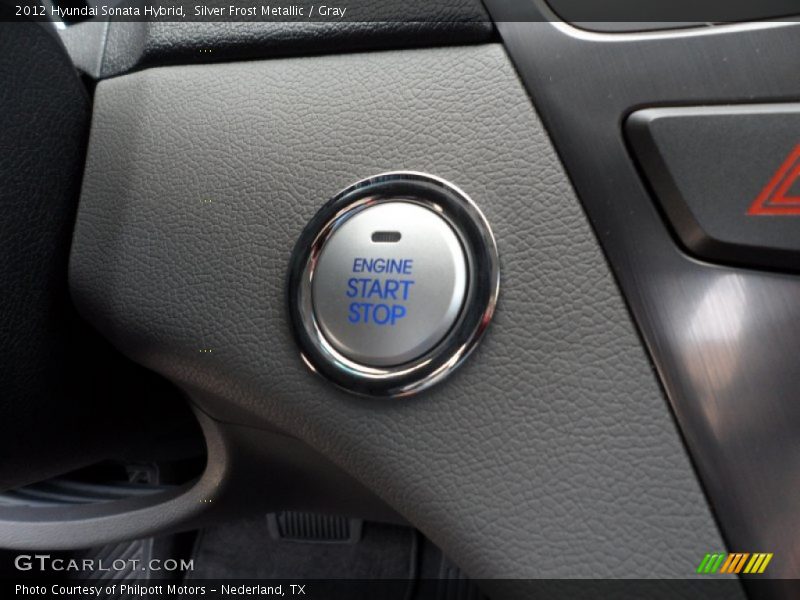 Silver Frost Metallic / Gray 2012 Hyundai Sonata Hybrid