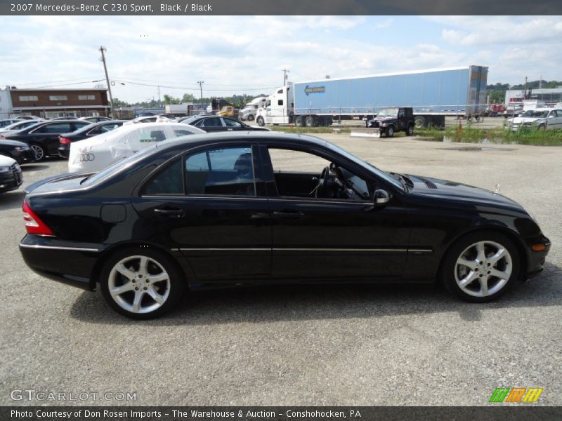 Black / Black 2007 Mercedes-Benz C 230 Sport