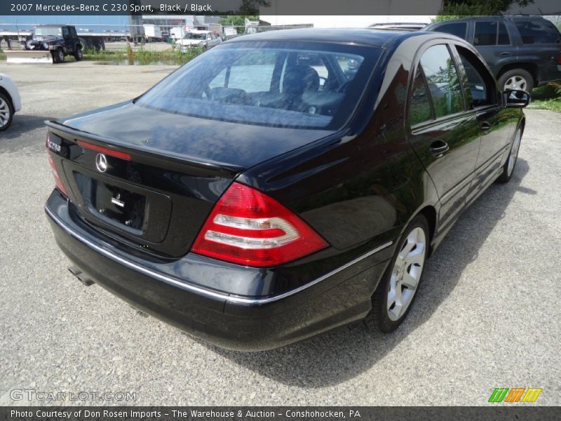 Black / Black 2007 Mercedes-Benz C 230 Sport