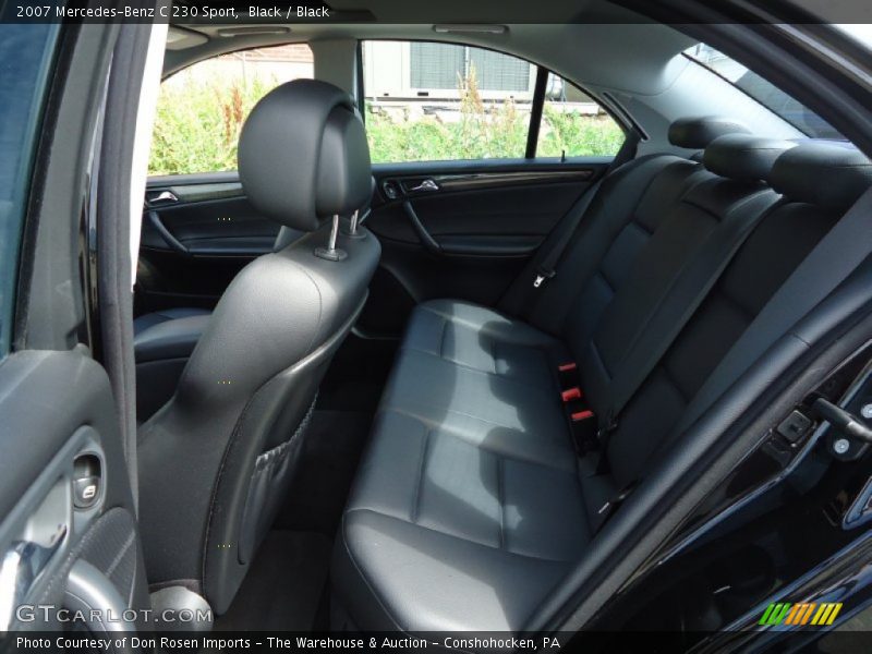 Black / Black 2007 Mercedes-Benz C 230 Sport