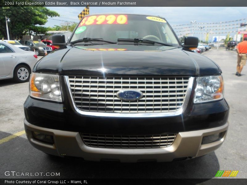 Black Clearcoat / Medium Parchment 2003 Ford Expedition Eddie Bauer