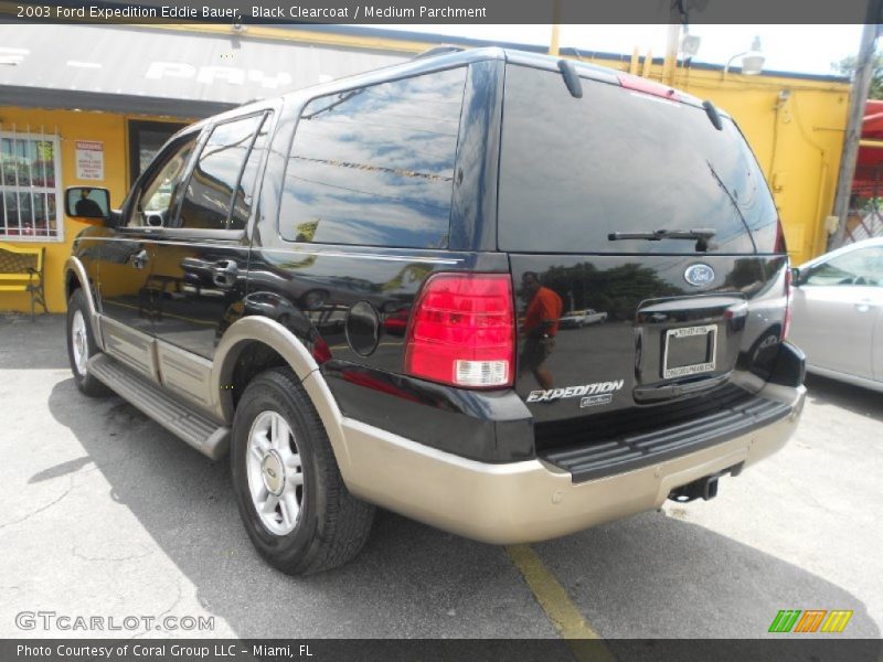 Black Clearcoat / Medium Parchment 2003 Ford Expedition Eddie Bauer