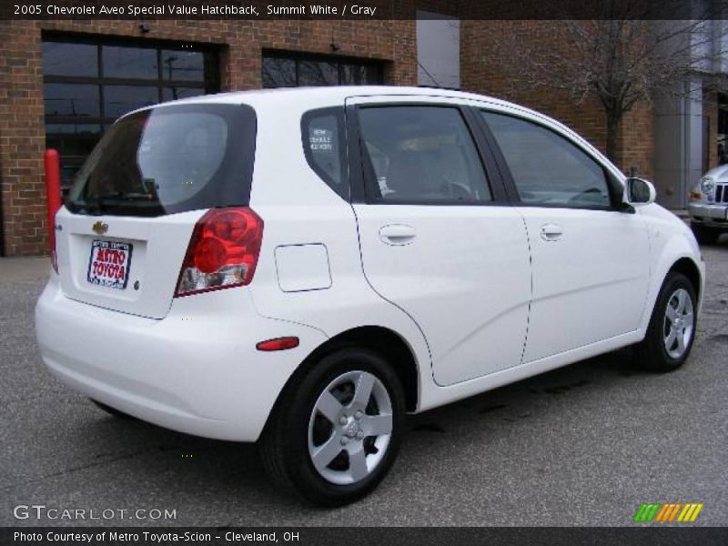 Summit White / Gray 2005 Chevrolet Aveo Special Value Hatchback