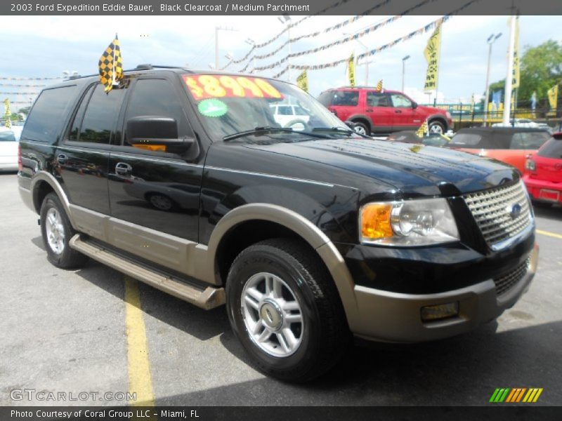 Black Clearcoat / Medium Parchment 2003 Ford Expedition Eddie Bauer