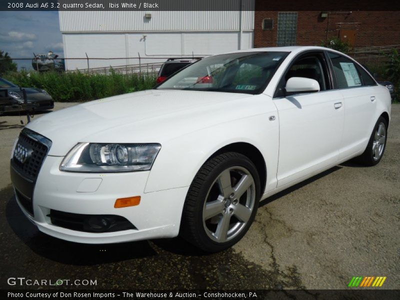 Ibis White / Black 2008 Audi A6 3.2 quattro Sedan