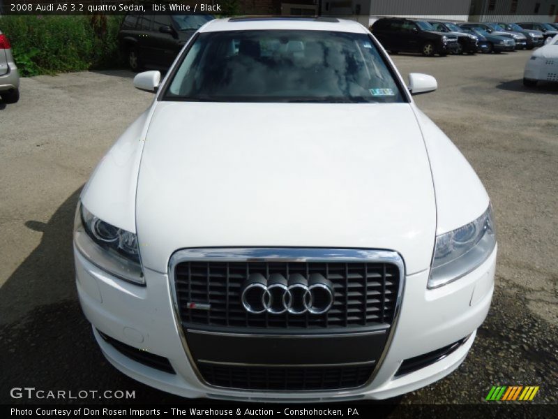 Ibis White / Black 2008 Audi A6 3.2 quattro Sedan