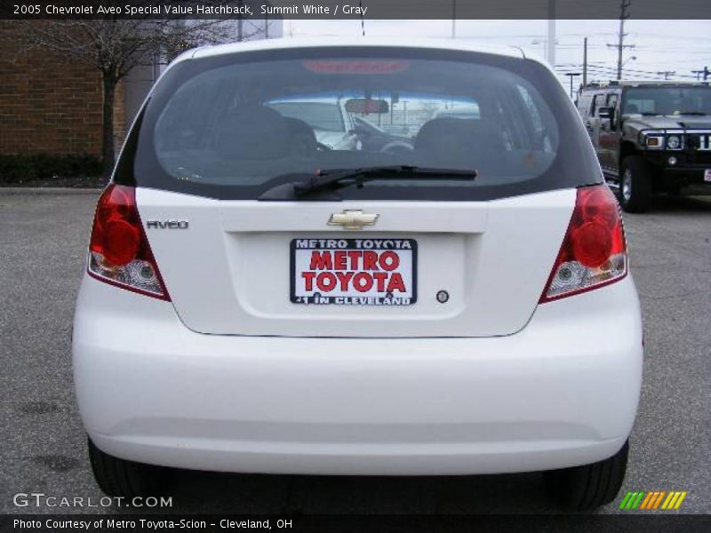 Summit White / Gray 2005 Chevrolet Aveo Special Value Hatchback