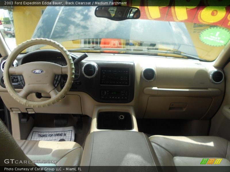 Black Clearcoat / Medium Parchment 2003 Ford Expedition Eddie Bauer