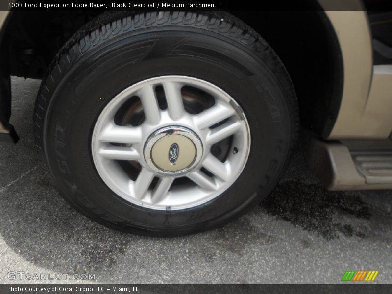 Black Clearcoat / Medium Parchment 2003 Ford Expedition Eddie Bauer