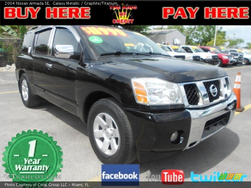 Galaxy Metallic / Graphite/Titanium 2004 Nissan Armada SE