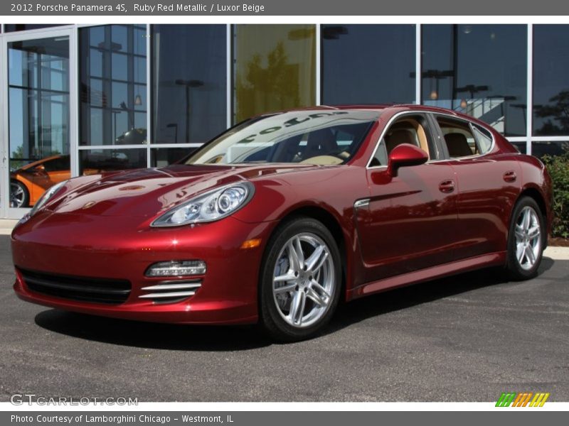 Ruby Red Metallic / Luxor Beige 2012 Porsche Panamera 4S