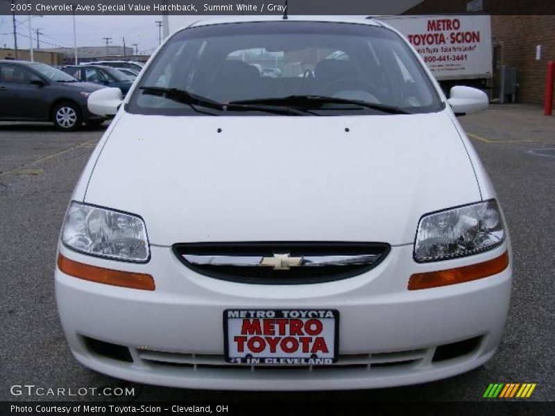 Summit White / Gray 2005 Chevrolet Aveo Special Value Hatchback
