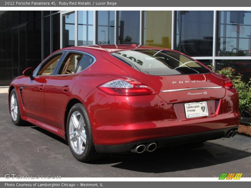 Ruby Red Metallic / Luxor Beige 2012 Porsche Panamera 4S