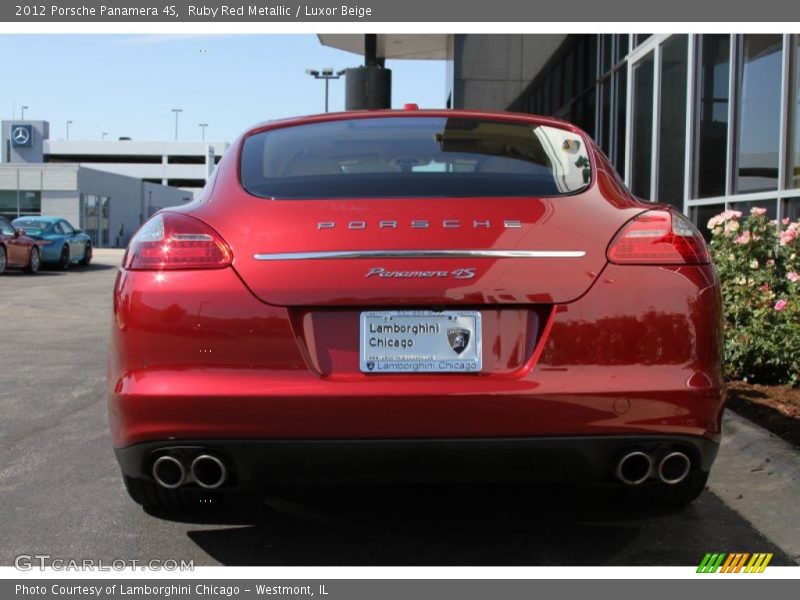 Ruby Red Metallic / Luxor Beige 2012 Porsche Panamera 4S
