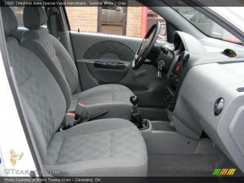 Summit White / Gray 2005 Chevrolet Aveo Special Value Hatchback