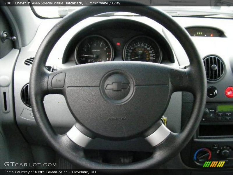 Summit White / Gray 2005 Chevrolet Aveo Special Value Hatchback