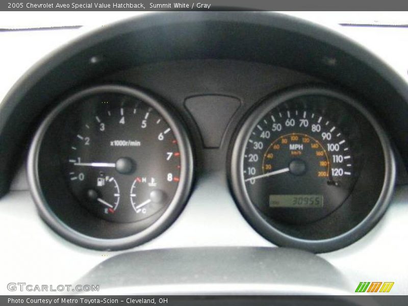 Summit White / Gray 2005 Chevrolet Aveo Special Value Hatchback