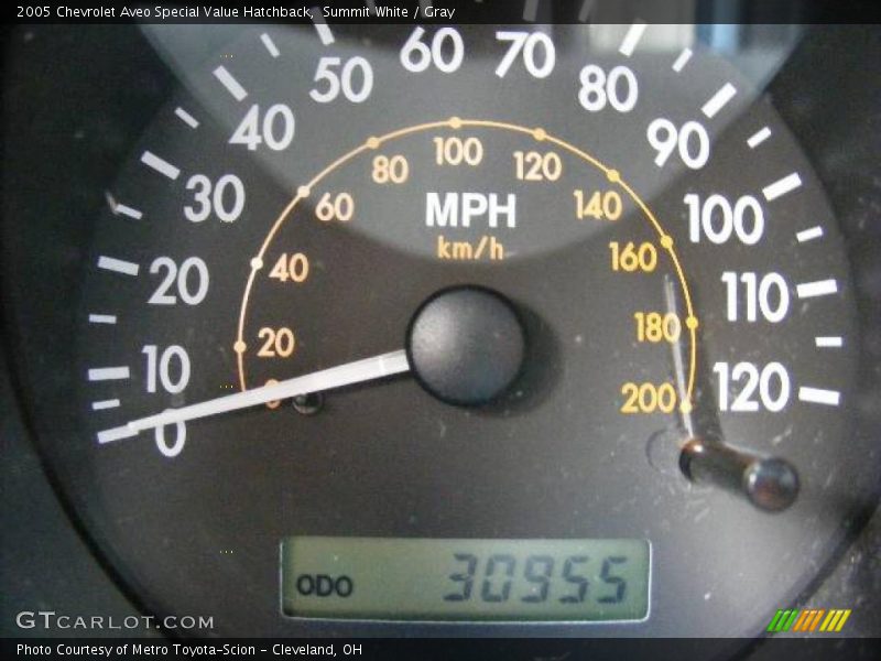 Summit White / Gray 2005 Chevrolet Aveo Special Value Hatchback