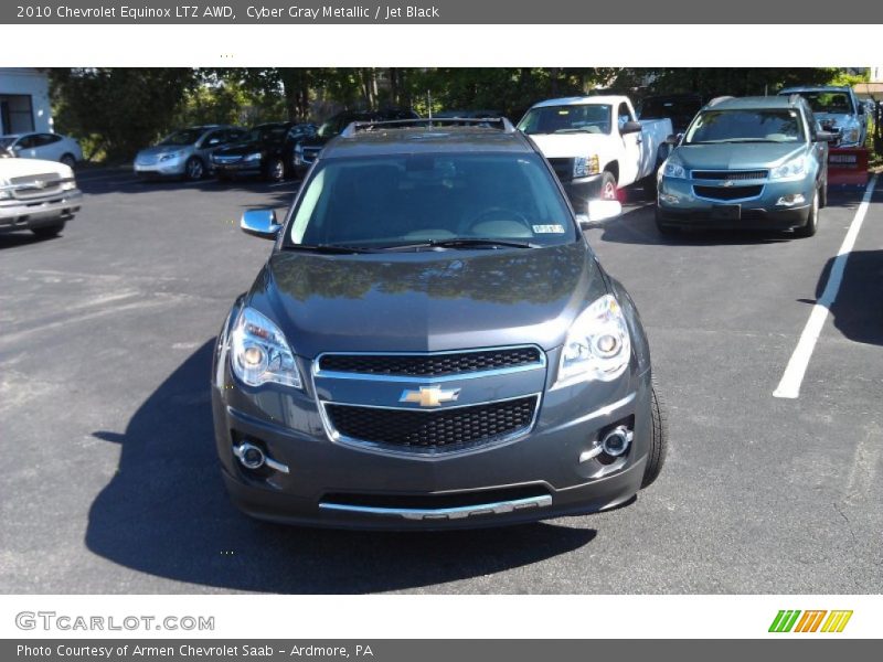 Cyber Gray Metallic / Jet Black 2010 Chevrolet Equinox LTZ AWD