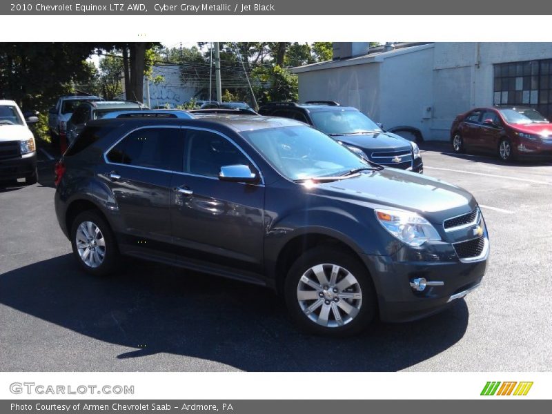 Cyber Gray Metallic / Jet Black 2010 Chevrolet Equinox LTZ AWD