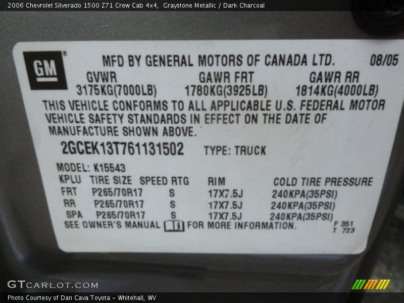 Graystone Metallic / Dark Charcoal 2006 Chevrolet Silverado 1500 Z71 Crew Cab 4x4