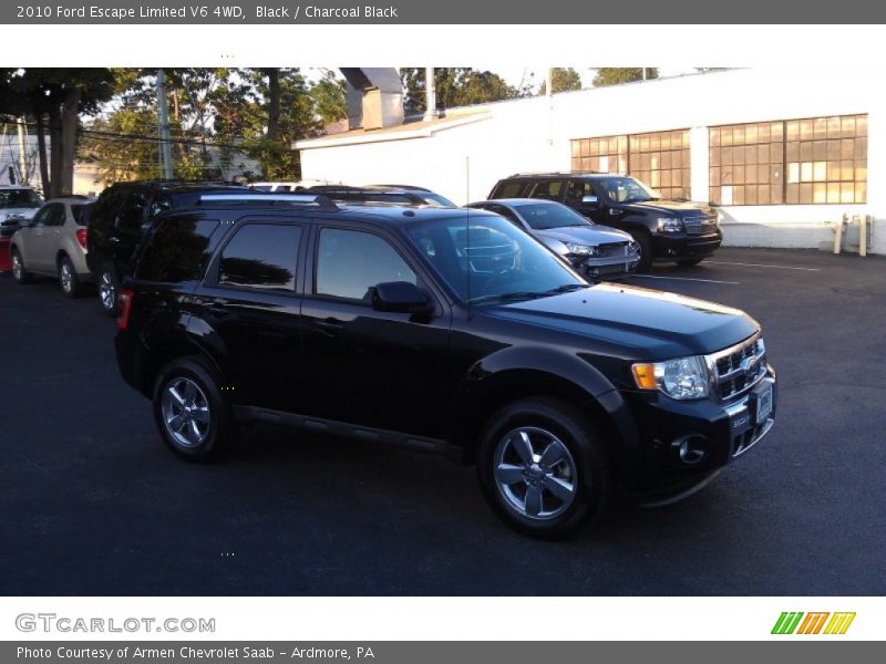 Black / Charcoal Black 2010 Ford Escape Limited V6 4WD