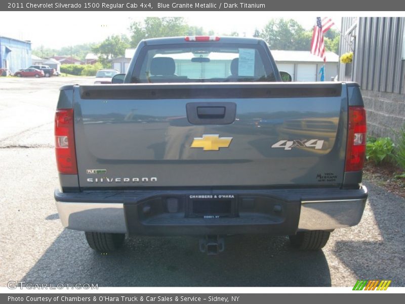 Blue Granite Metallic / Dark Titanium 2011 Chevrolet Silverado 1500 Regular Cab 4x4