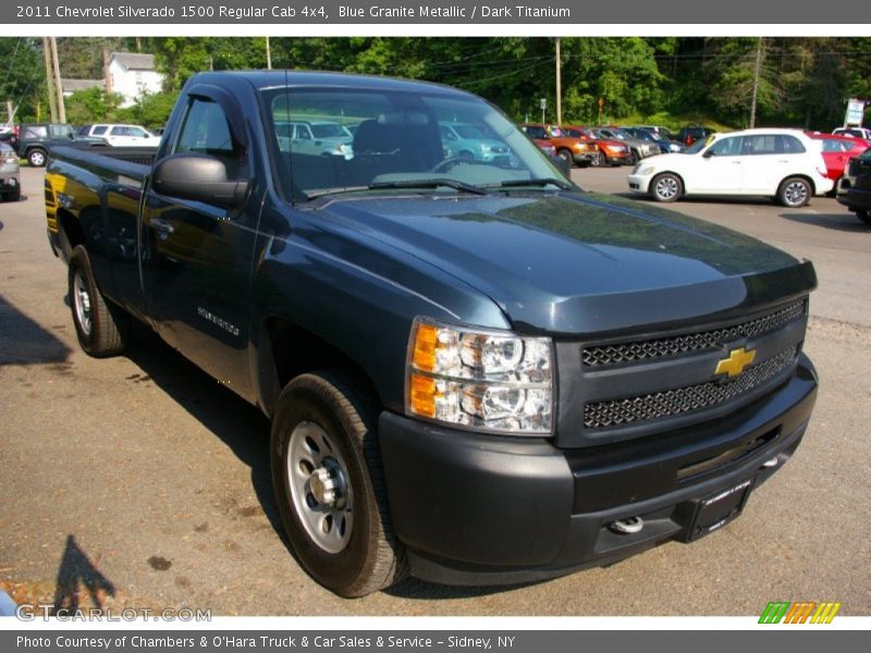Blue Granite Metallic / Dark Titanium 2011 Chevrolet Silverado 1500 Regular Cab 4x4