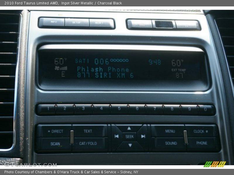 Ingot Silver Metallic / Charcoal Black 2010 Ford Taurus Limited AWD