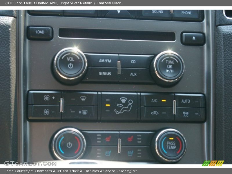 Ingot Silver Metallic / Charcoal Black 2010 Ford Taurus Limited AWD