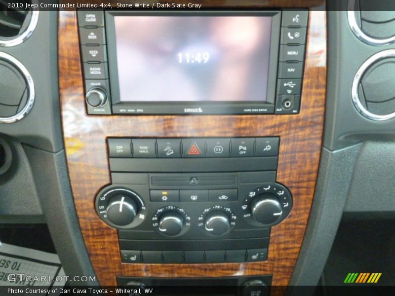 Stone White / Dark Slate Gray 2010 Jeep Commander Limited 4x4