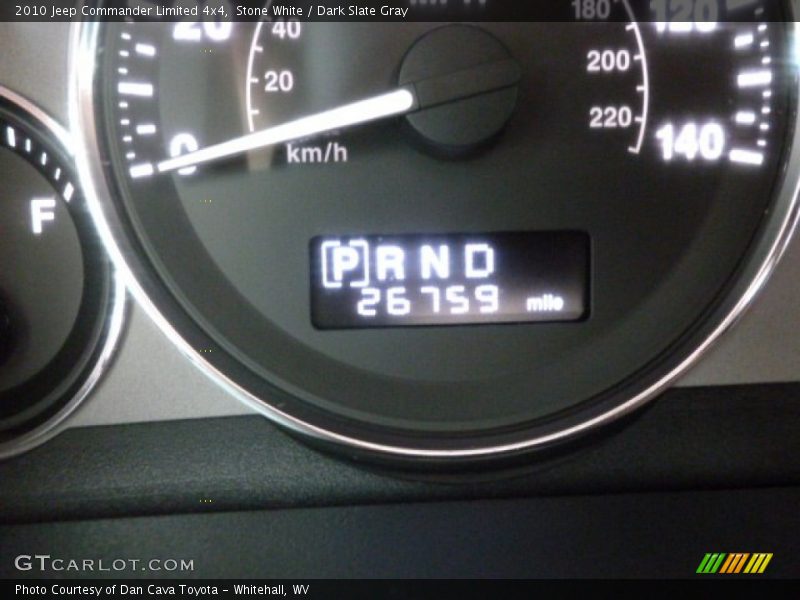 Stone White / Dark Slate Gray 2010 Jeep Commander Limited 4x4