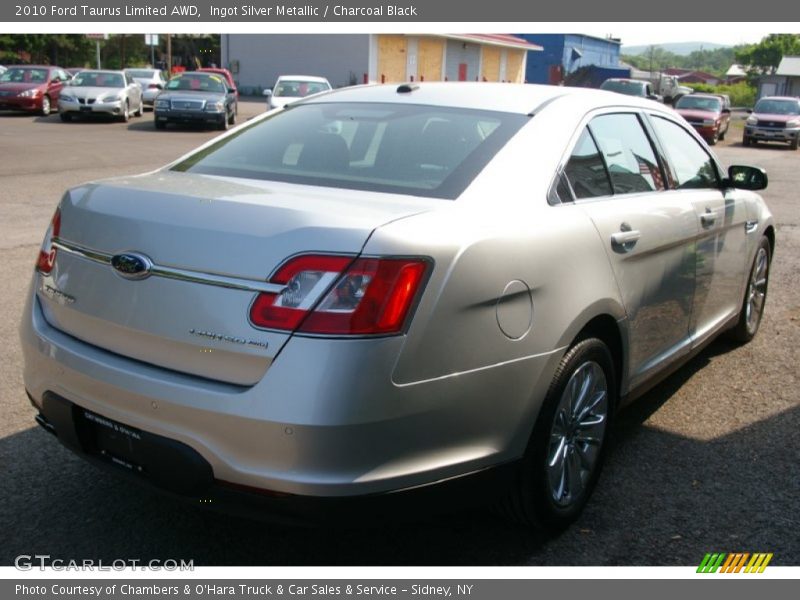 Ingot Silver Metallic / Charcoal Black 2010 Ford Taurus Limited AWD