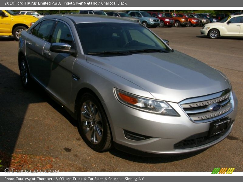 Ingot Silver Metallic / Charcoal Black 2010 Ford Taurus Limited AWD