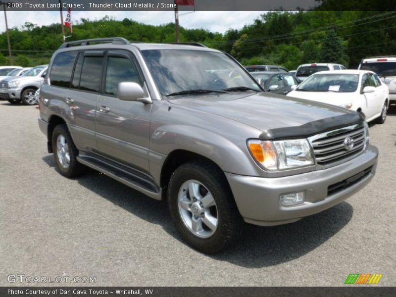 Thunder Cloud Metallic / Stone 2005 Toyota Land Cruiser