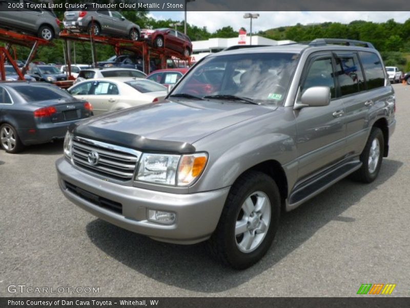 Thunder Cloud Metallic / Stone 2005 Toyota Land Cruiser